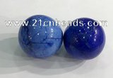 CDN1220 40mm round dyed white howlite decorations wholesale