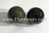 CDN1240 40mm round golden obsidian decorations wholesale