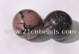 CDN1250 40mm round rhodonite decorations wholesale