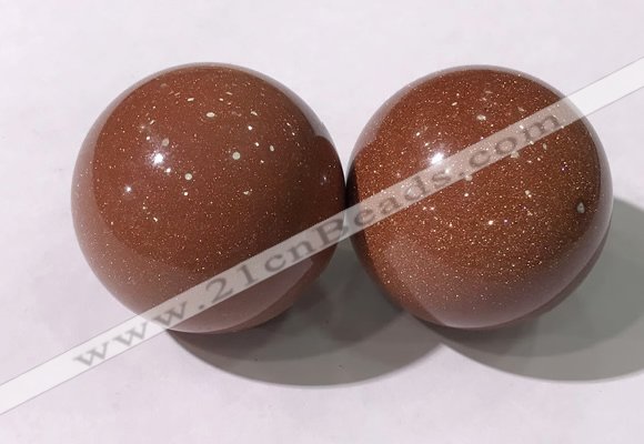 CDN1256 40mm round goldstone decorations wholesale