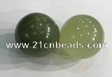 CDN1267 40mm round flower jade decorations wholesale