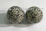 CDN1280 40mm round dalmatian jasper decorations wholesale