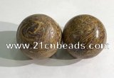 CDN1281 40mm round elephant blood stone decorations wholesale