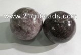 CDN1283 40mm round lilac jasper decorations wholesale