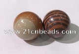 CDN1292 40mm round red picture jasper decorations wholesale