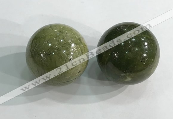 CDN1301 40mm round jasper decorations wholesale