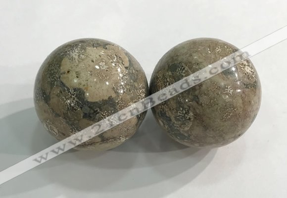 CDN1302 40mm round jasper decorations wholesale