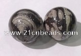CDN1304 40mm round jasper decorations wholesale