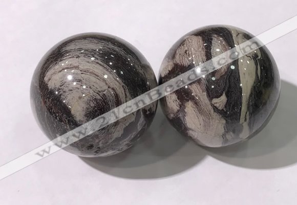 CDN1304 40mm round jasper decorations wholesale