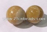 CDN1312 40mm round yellow calcite decorations wholesale