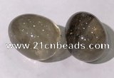 CDN1331 35*45mm egg-shaped smoky quartz decorations wholesale