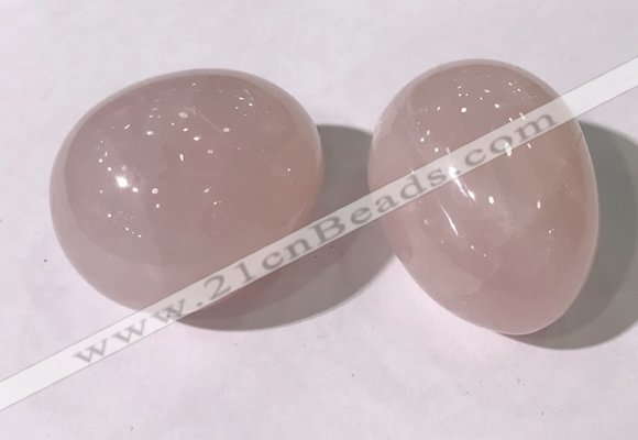 CDN1332 35*45mm egg-shaped rose quartz decorations wholesale