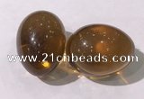 CDN1339 35*45mm egg-shaped glass decorations wholesale