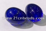 CDN1341 35*45mm egg-shaped glass decorations wholesale