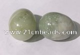 CDN1353 35*45mm egg-shaped flower jade decorations wholesale