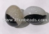 CDN1365 35*45mm egg-shaped druzy agate decorations wholesale