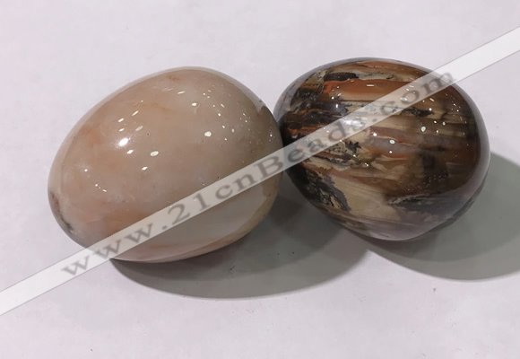 CDN1369 35*45mm egg-shaped agate decorations wholesale