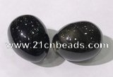 CDN1375 35*45mm egg-shaped golden obsidian decorations wholesale