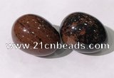 CDN1377 35*45mm egg-shaped mahogany obsidian decorations wholesale