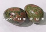 CDN1379 35*45mm egg-shaped unakite decorations wholesale