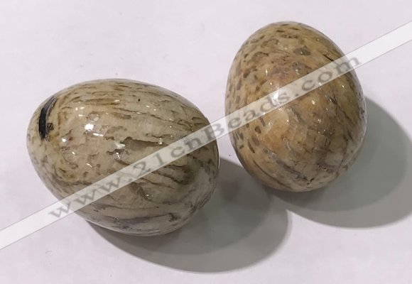 CDN1381 35*45mm egg-shaped feldspar decorations wholesale