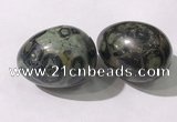 CDN1385 35*45mm egg-shaped kambaba jasper decorations wholesale