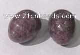 CDN1387 35*45mm egg-shaped lilac jasper decorations wholesale