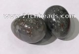 CDN1389 35*45mm egg-shaped African bloodstone decorations wholesale