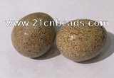 CDN1392 35*45mm egg-shaped jasper decorations wholesale