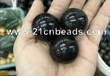 CDN25 30mm round natural astrophyllite gemstone decorations