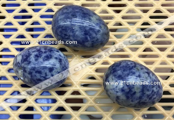 CDN308 30*40mm egg-shaped blue spot decorations wholesale