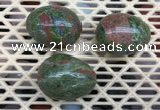 CDN309 30*40mm egg-shaped unakite decorations wholesale