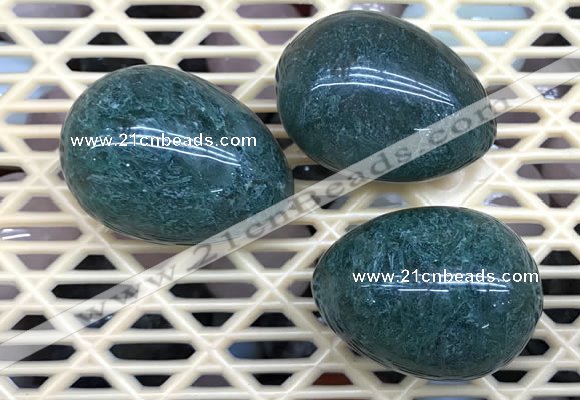 CDN312 30*40mm egg-shaped synthetic gemstone decorations wholesale