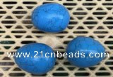 CDN316 30*40mm egg-shaped imitation turquoise decorations wholesale