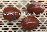 CDN319 30*40mm egg-shaped red jasper decorations wholesale