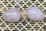 CDN330 35*50mm egg-shaped rose quartz decorations wholesale