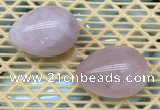 CDN331 35*50mm egg-shaped rose quartz decorations wholesale