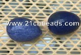 CDN336 35*50mm egg-shaped blue dumortierite decorations wholesale