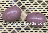 CDN344 35*50mm egg-shaped pink wooden fossil jasper decorations