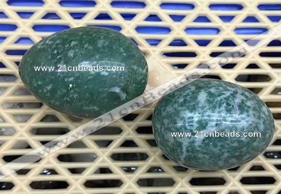 CDN352 35*50mm egg-shaped Qinghai jade decorations wholesale