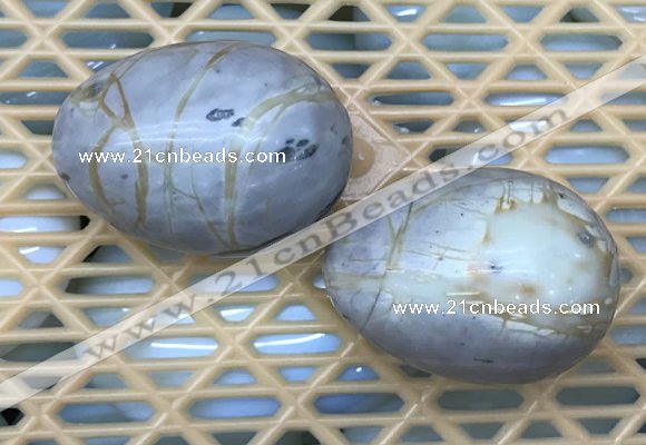 CDN362 35*50mm egg-shaped picasso jasper decorations wholesale