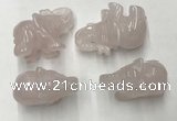 CDN380 20*40*30mm elephant rose quartz decorations wholesale