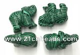 CDN384 20*40*30mm elephant imitation malachite decorations wholesale