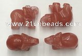 CDN385 20*40*30mm elephant cherry quartz decorations wholesale