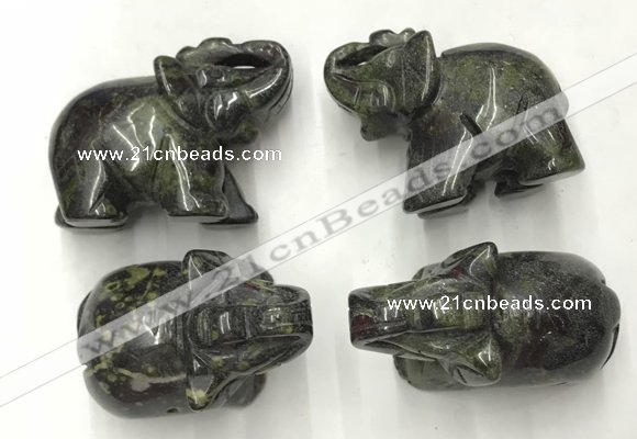 CDN390 20*40*30mm elephant dragon blood jasper decorations wholesale