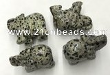 CDN391 20*40*30mm elephant dalmatian jasper decorations wholesale