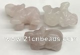 CDN400 25*50*35mm elephant rose quartz decorations wholesale
