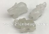 CDN402 25*50*35mm elephant white jade decorations wholesale