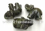 CDN414 25*50*35mm elephant dragon blood jasper decorations wholesale