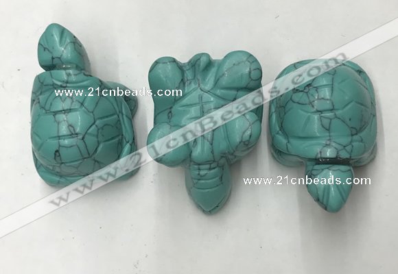 CDN435 28*45*22mm turtle imitation turquoise decorations wholesale